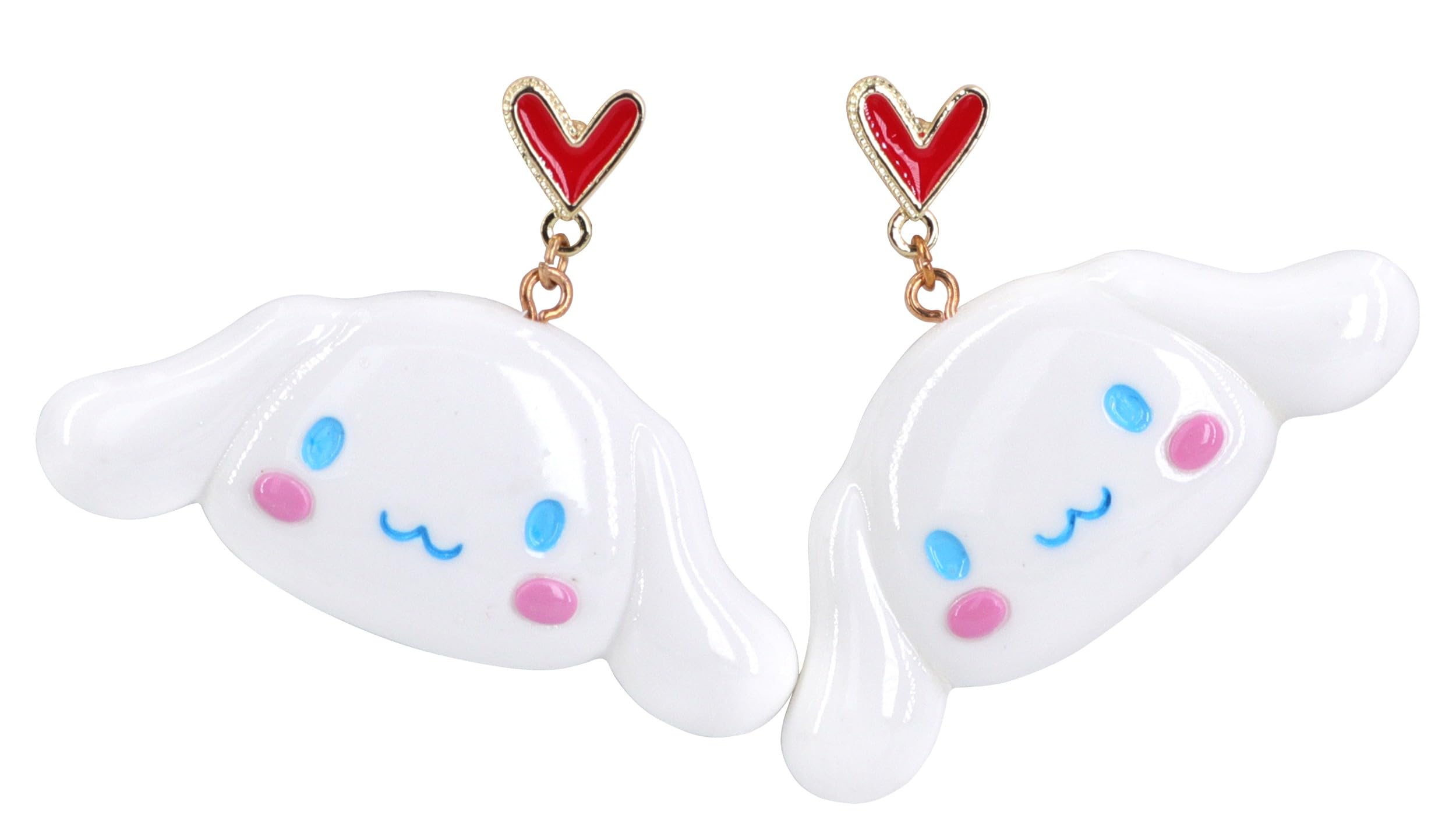 Roffatide Women's Earrings Anime Cinnamoroll Earrings Cosplay Fashion Alloy Resin Earrings Stud Earring Melody Lovely Earring for Women Girl