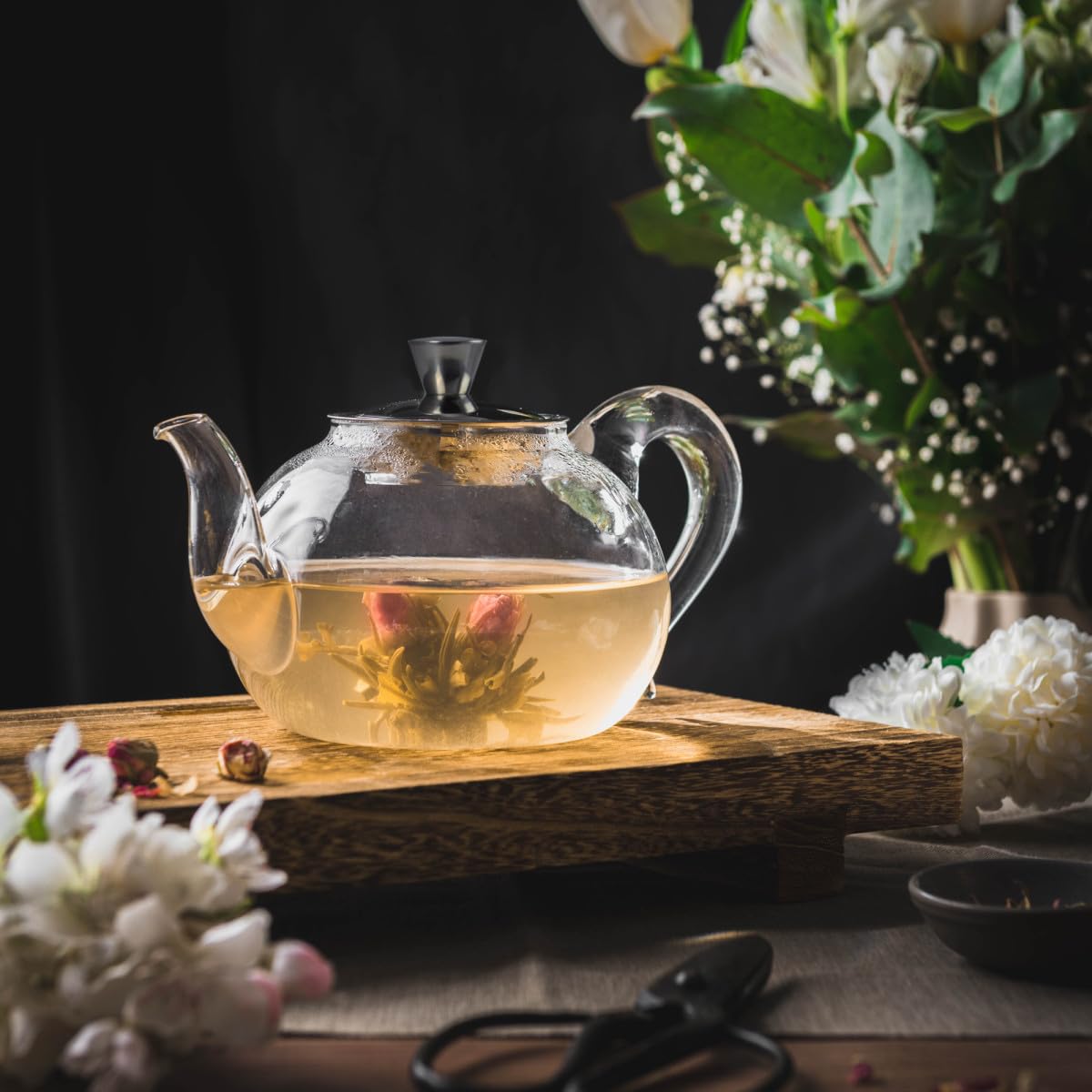 Théière en verre Sakura