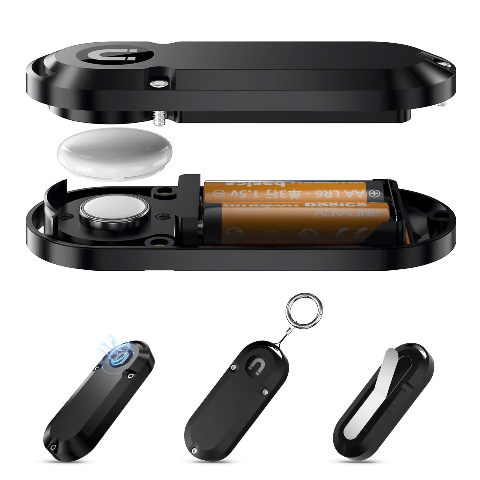 AirTags（5個セット）と5個の新品Duracell電池、4つのケース AirTags（5個セット）と5個の新品Duracell電池、4つのケース