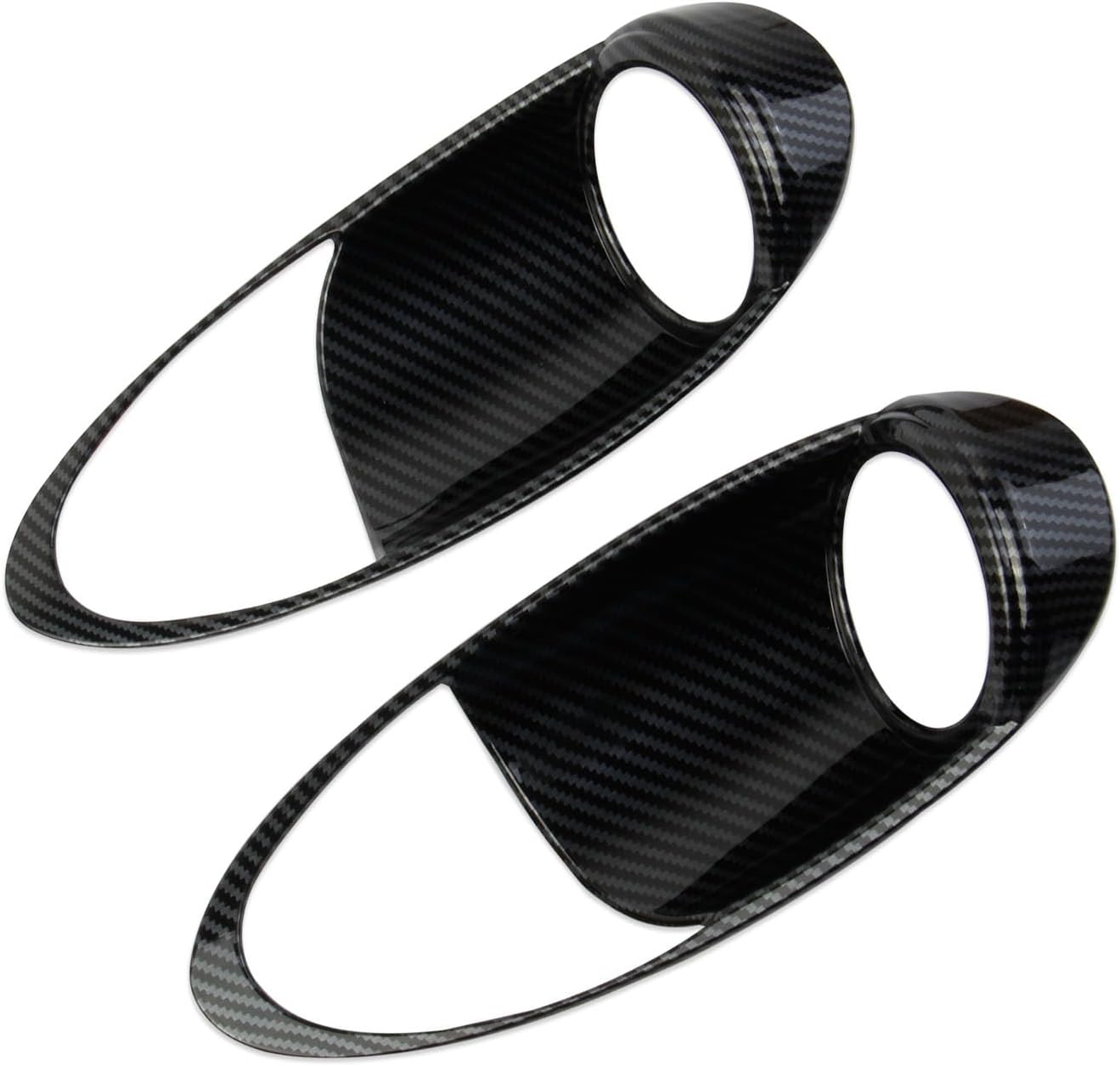 Carbon Fiber Style Inner Door Handle Cover Air Outlet Trim Accessories for for Nissan 370Z for Z/400Z