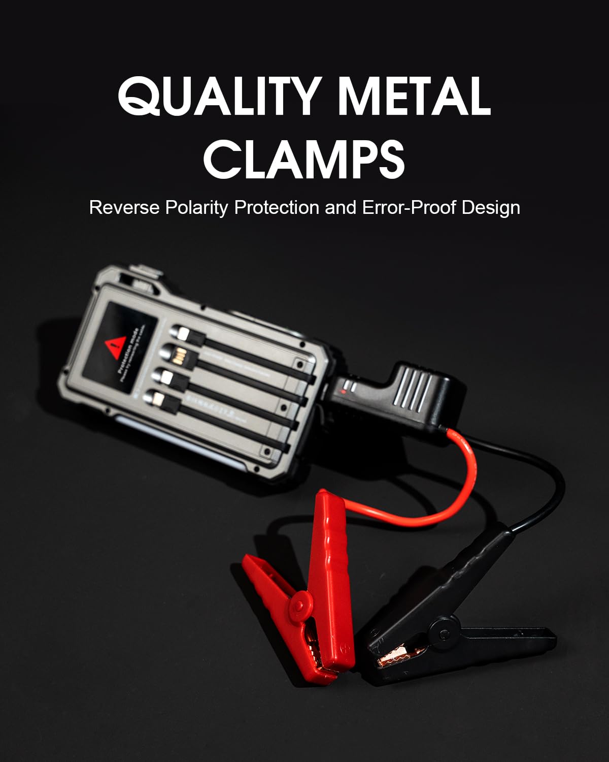 Solar Jump Starter 5000A Peak 12V Car Battery Jump Starter for Up to 10 0L Gas 6 0L — view 4