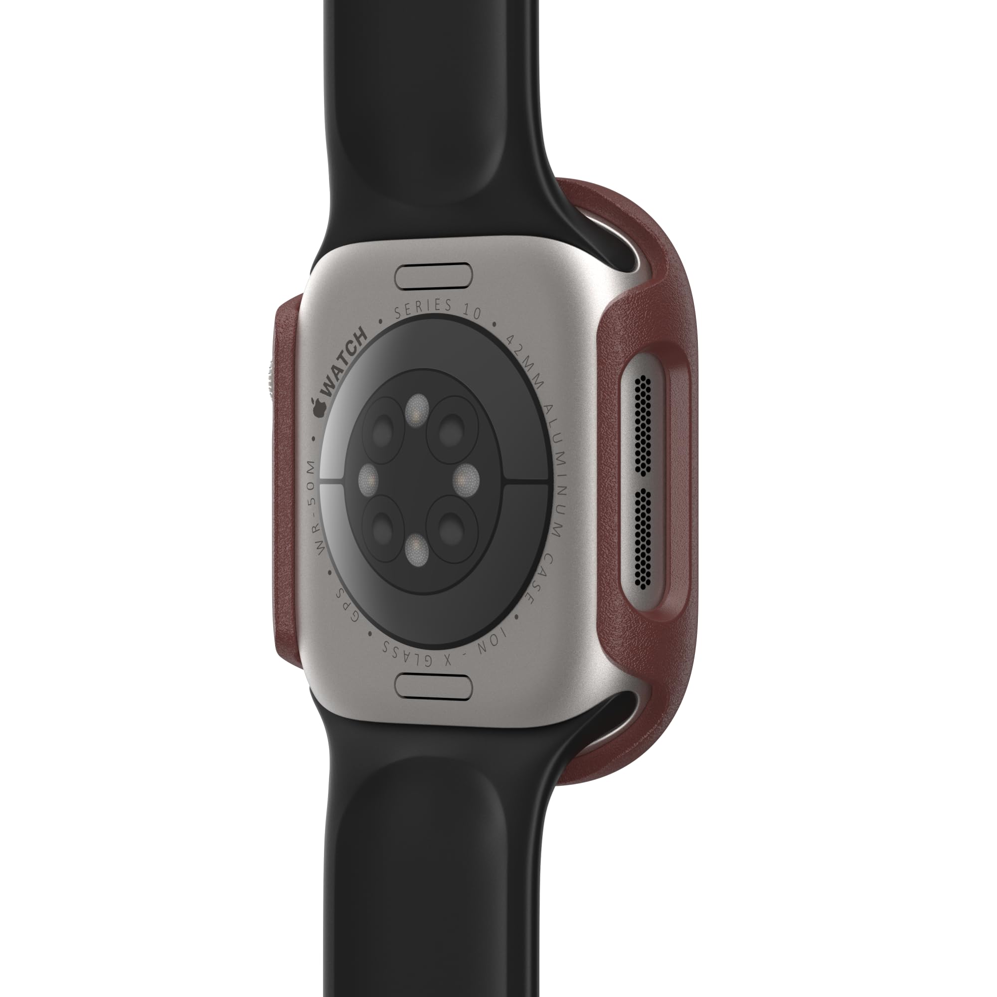 Watch Bumper OtterBox do Apple Watch Series 11/10-42mm, odporne na wstrząsy, odporne na upadki, smukłe etui ochronne na zegarek Apple Watch, chroni wyświetlacz i krawędzie, Brązowe