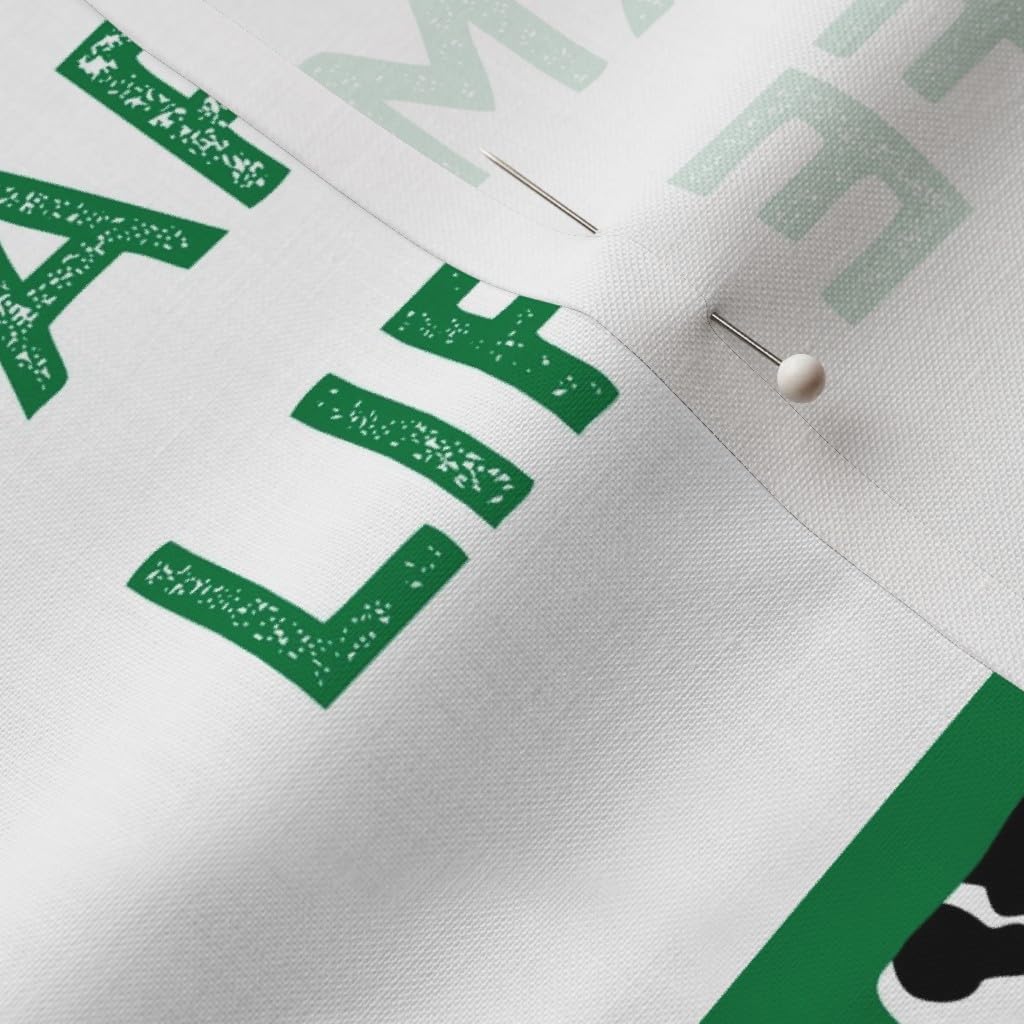 Spoonflower Fabric - Farm Life Wholecloth Green Yellow Black Woodgrain Patchwork Horse Printed on Petal Signature Cotton Fabric by The Yard - Sewing Quilting Apparel Crafts Decor