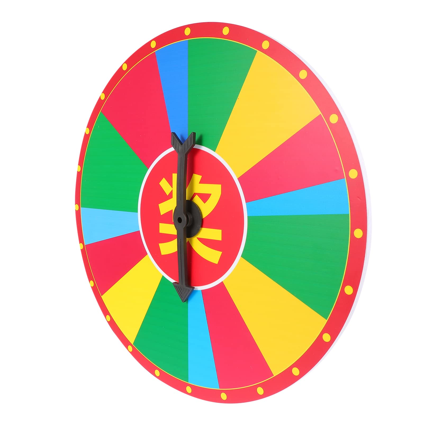 KOMBIUDA 1Pc Hanging Draw Wheel Game Prop for Teaching Activities Prize Wheel Turntable for Parties Carnival Fun Easy to Carry and Store Construction