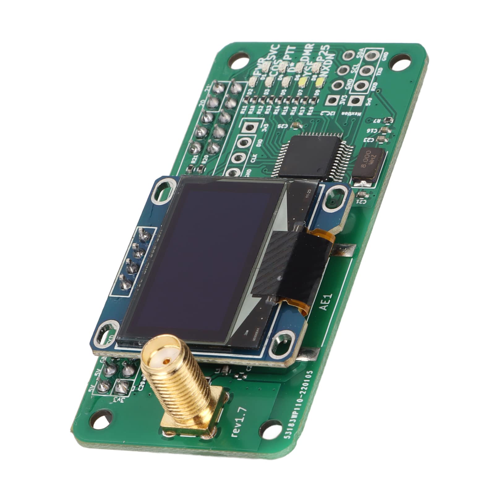 Kit Modulo Hotspot UHF VHF UV MMDVM Interfaccia SMA Display a LED Scheda Hotspot con Antenna