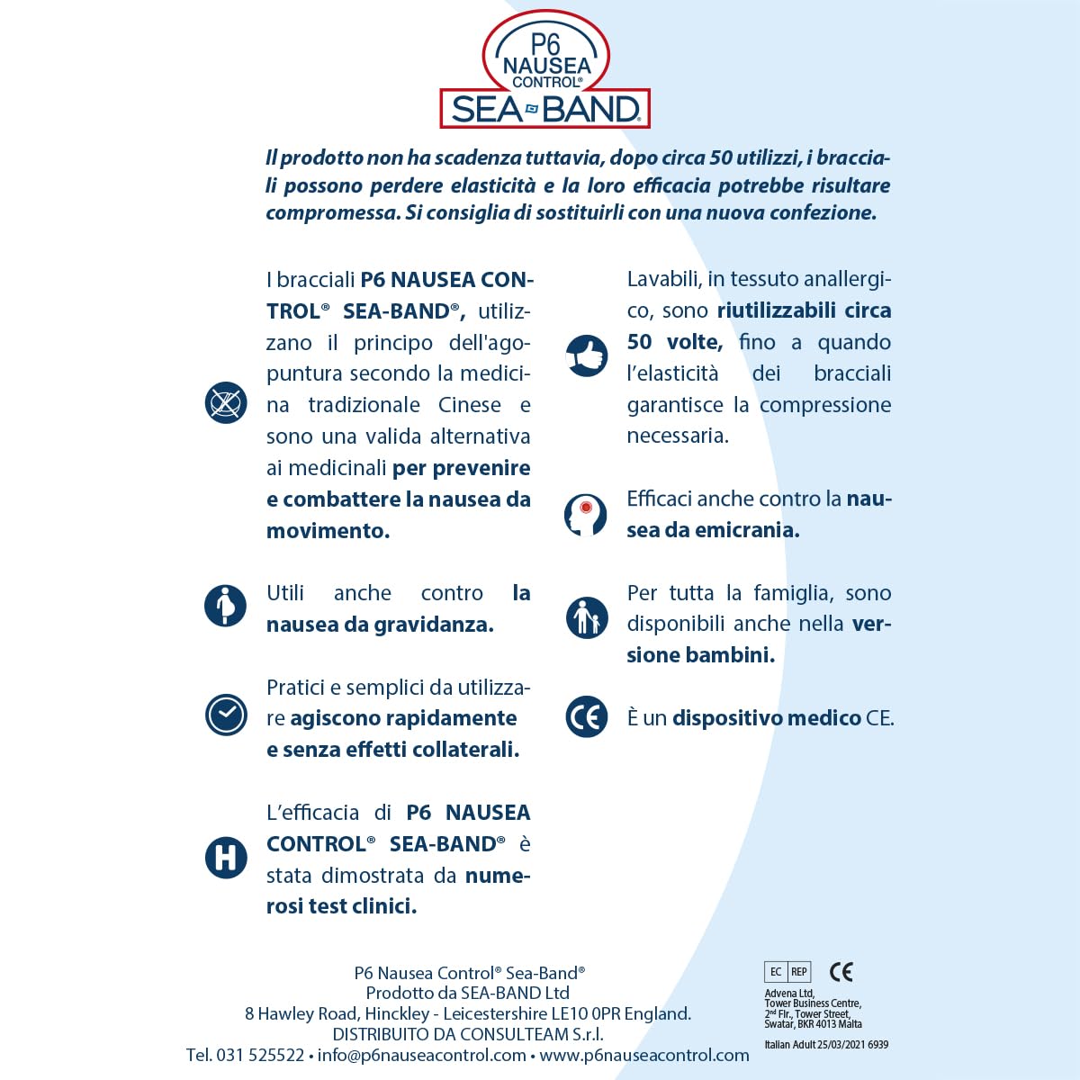 P6 Nausea Control Seaband Ad