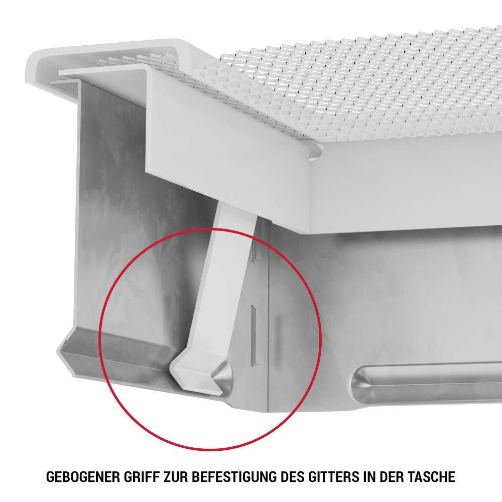 KRATKI Rejilla de ventilación 11x42 negro