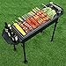 Produktbild ACC Barbecue, tragbare Edelstahl Set Raucher Kochen Camping Picknick Party im Freien Garten Holzkohle BBQ Grill