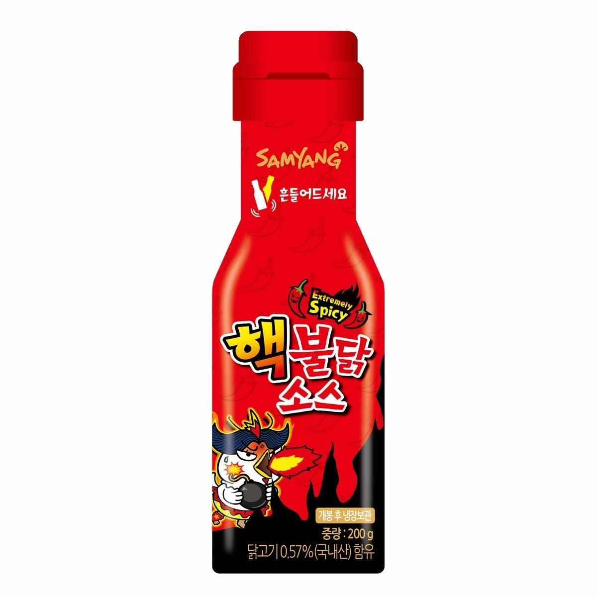 Samyang 2XSpicy Hot Chicken Buldak Sauce 200gm PET Bottle, 200 g