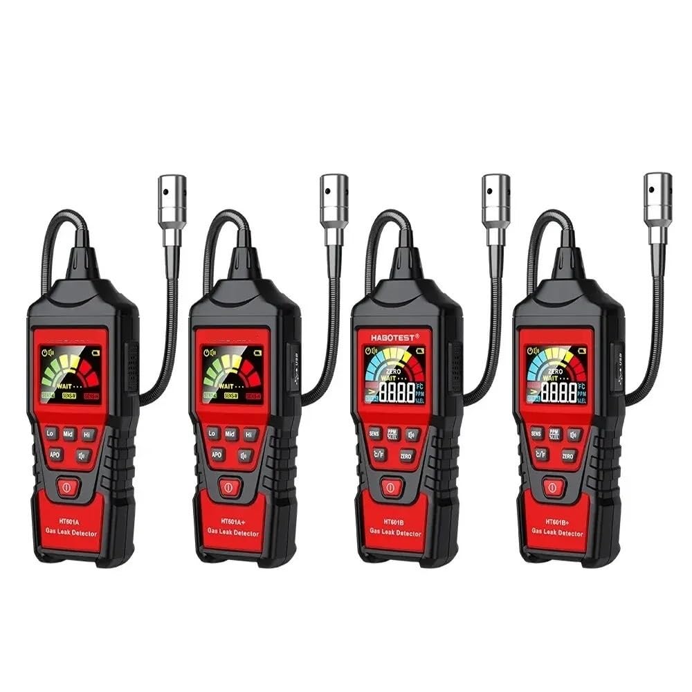 Rilevatore di gas, Rilevatore di perdite gas HT601A HT601B 0-1000PPM Allarme sonoro e schermo metano naturale infiammabile combustibile per lavoro e casa(HT601A)