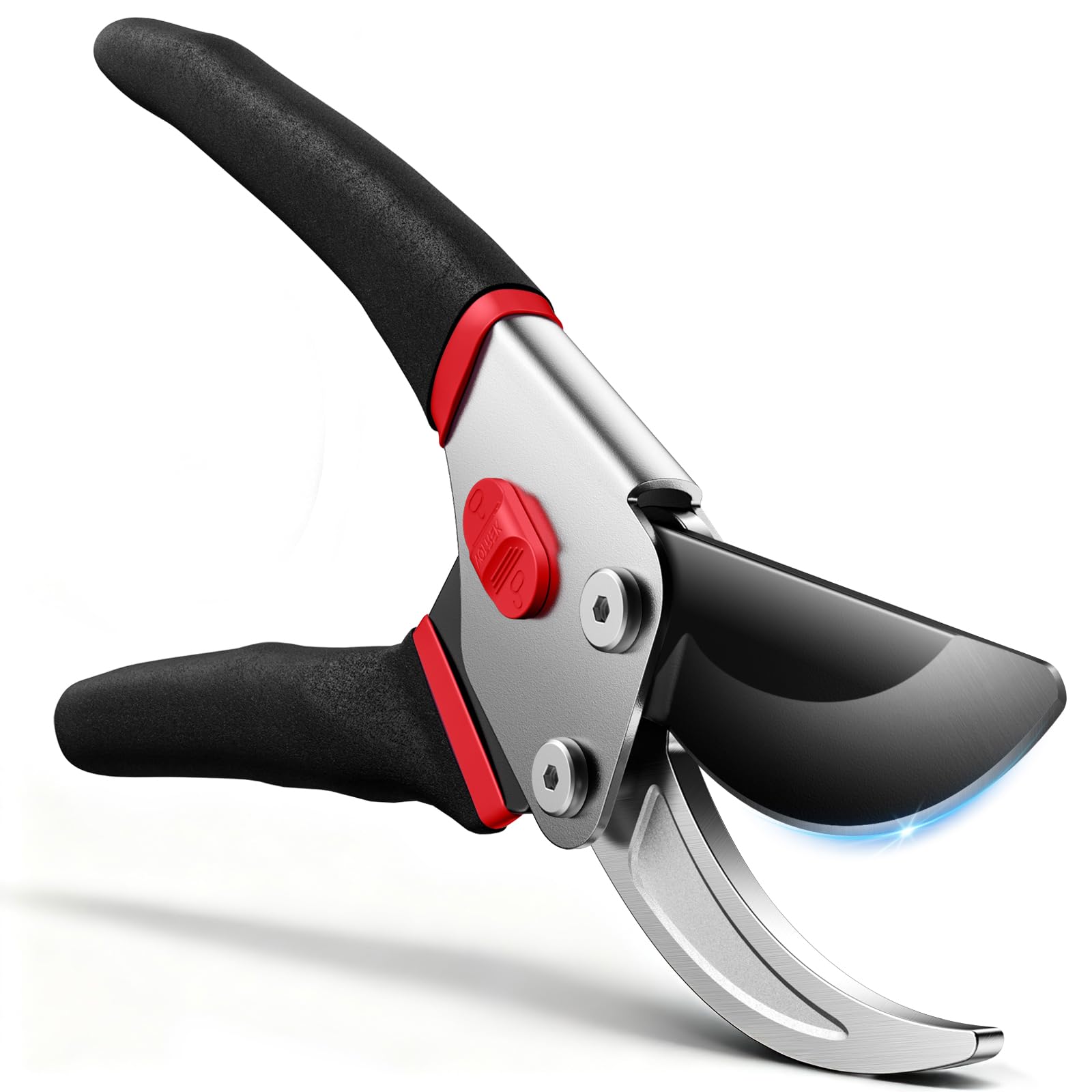 VOTREK® Bypass Garden Secateurs, 8.5" Professional Pruning Shears, Heavy Duty Hand Pruners Gardening Scissor for Fresh Branch Plant Flower Bonsai, 【SK5 Steel Blade】【Ergonomic Handle】【Built-in Spring】 — view 11