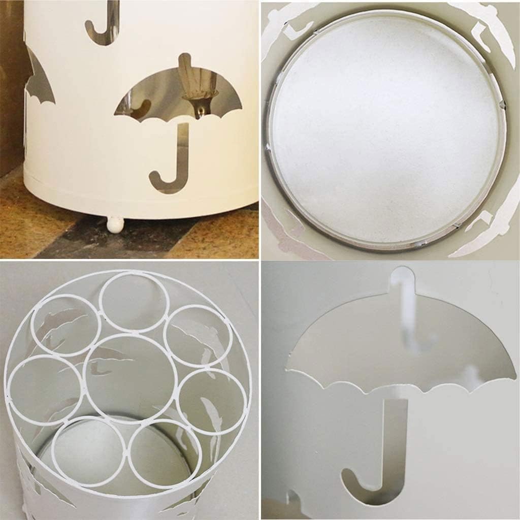 Metal Umbrella Stand ，Umbrella Bucket Home Wrought Iron Umbrella Stand Commercial Hotel Lobby Umbrella Storage Bucket Placed Shelf