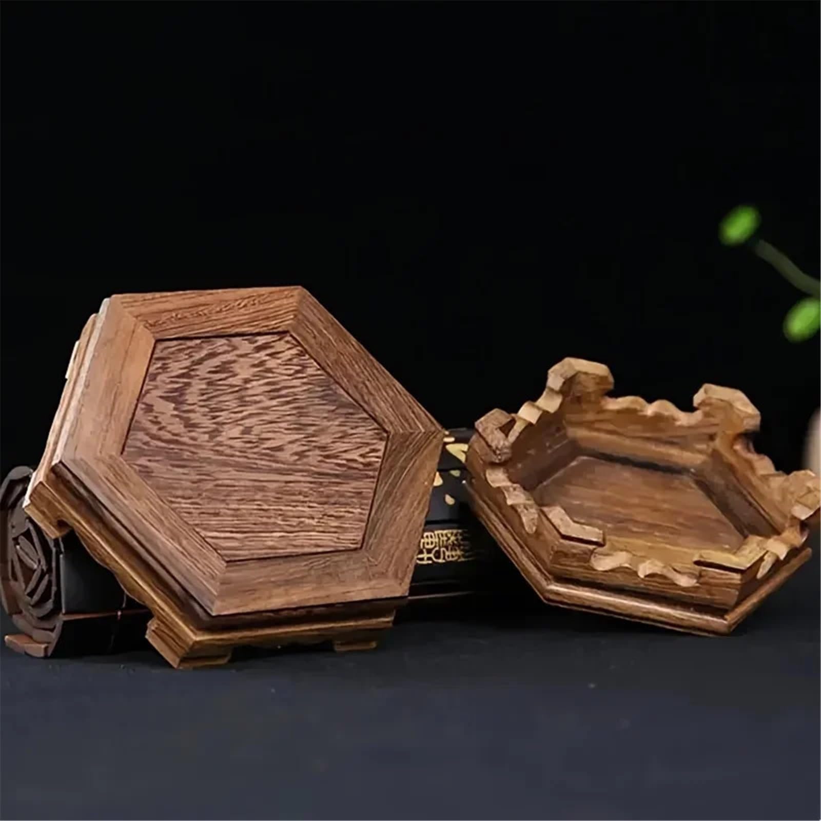 Sockelständer Miniatur Stehende Holz Vase Basis Tee Sockel Figuren Dekor Regal Innenanwendung