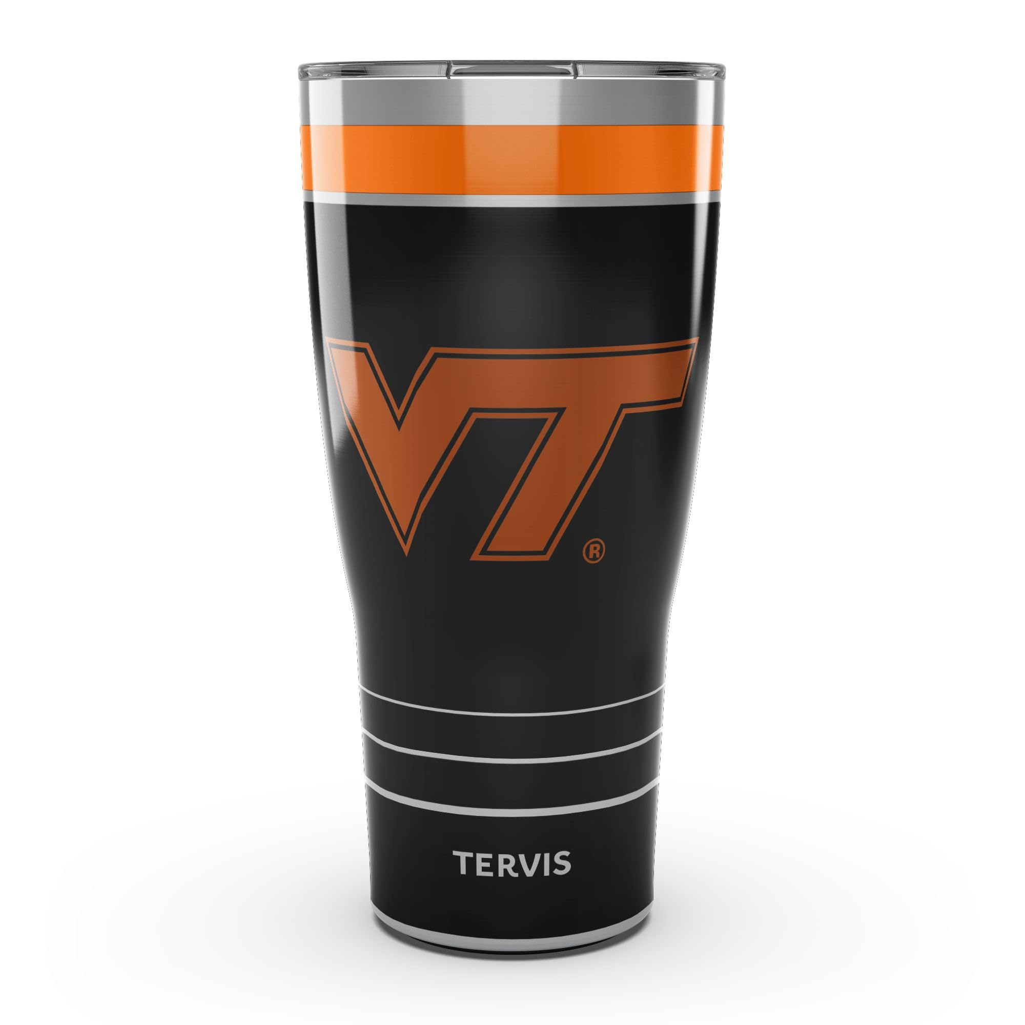 Tervis Traveler Virginia Tech Hokies - Night Game Triple Walled Insulated Tumbler Travel Cup Keeps Drinks Cold & Hot, 30oz, Stainless Steel