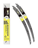 Vista 15 de Hojas de sierra recíproca de dientes japoneses de 15 pulgadas, 4 piezas, hojas de podar 6TPI con borde curvado para madera, corte de árboles, se