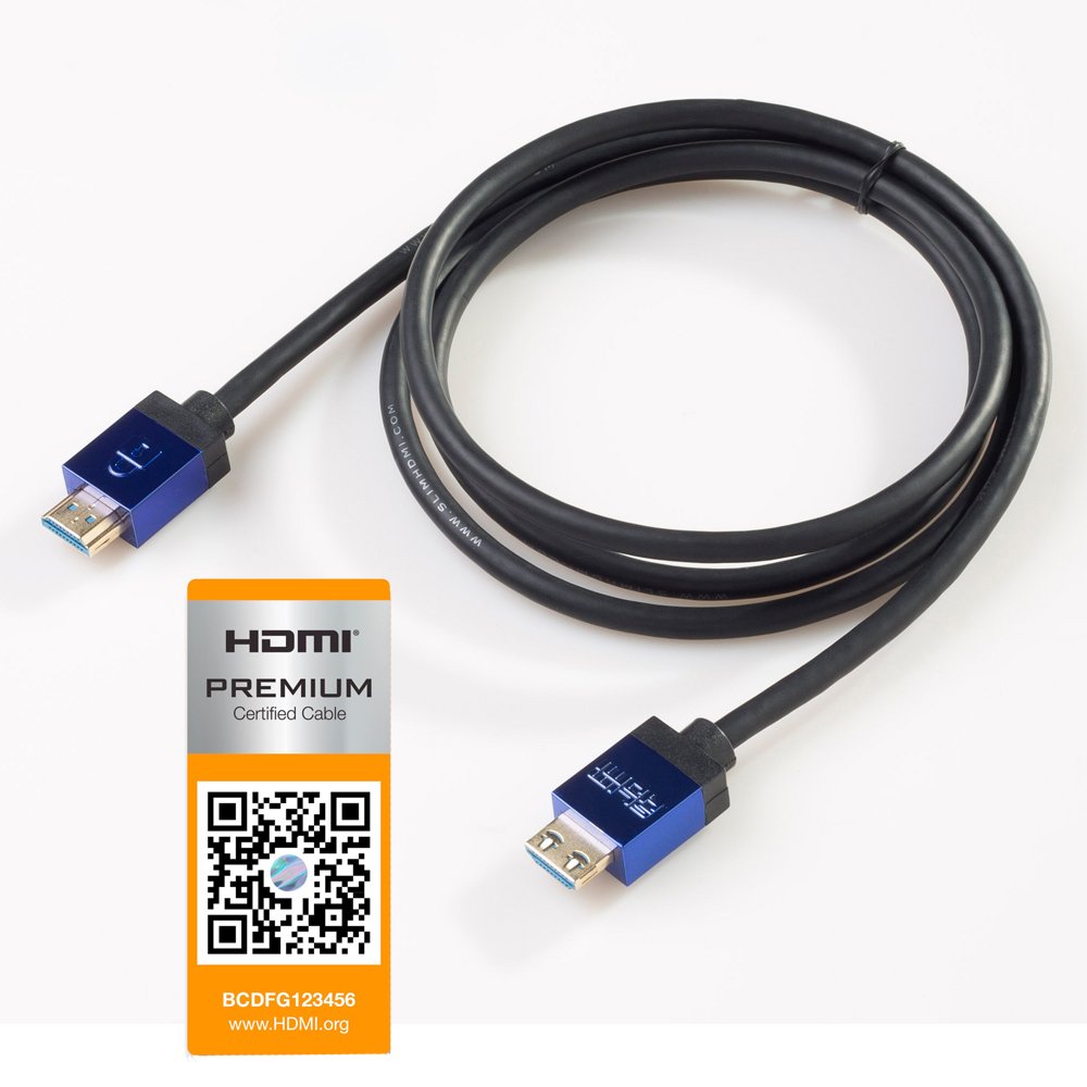 0.5m (50cm) Male Mini (Type C) to Male (Type A) Cable, The World's Slimmest HDMI Lead? (Gold Plated, 1080p, 3D, High Speed, ARC) — view 7