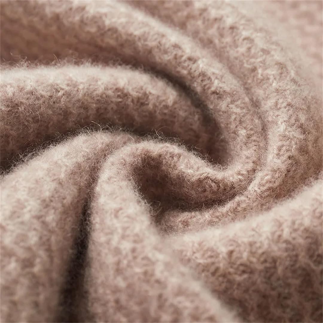 Vogrtcc Maglia da Uomo in Maglione di Cashmere Pullover Grande Camicia Lavorata A Maglia