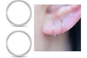 7mm Sterling Silver Hoop Earrings