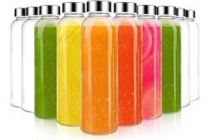 Sursip Reusable 18 oz Smoothies Glass Bottles