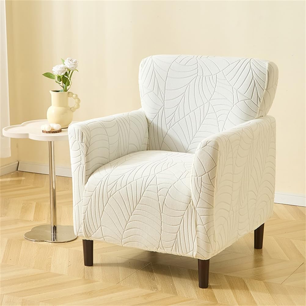Armchair Slipcovers Chair Covers Stretch Armchairs Sofa Cover 1 Piece Elastic Furniture Protector Couch Slipcover for Living Room Bedroom Furniture,Beige