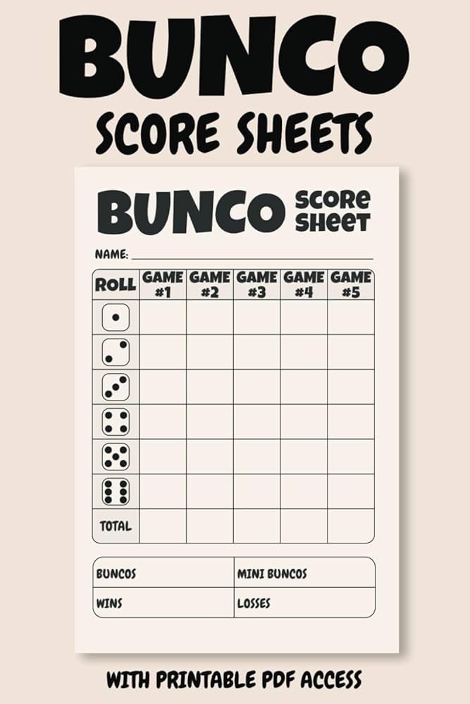bunco-score-sheets-fun-and-simple-score-tracking-for-bunco-game-nights-with-printable-pdf-access-publishing-ish-amazon-com-books for Free Printable Bunco Table Cards Bunco Score Sheets: Fun and Simple Score Tracking for Bunco Game Nights with Printable PDF Access: Publishing, Ish: Amazon.com: Books for Free Printable Bunco Table Cards