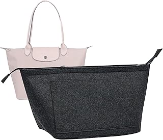 Lckaey Bag Organizer, for longchamp le pliage organizer insert, large Tote Bag insert1014darkgrey-L