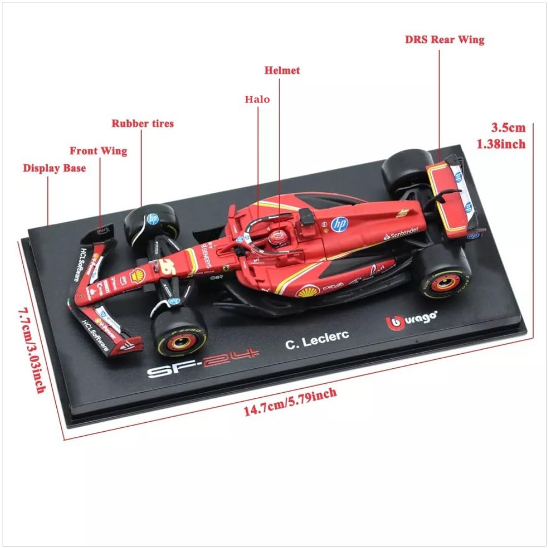 Bburago - 1/43 Scale Model Compatible with Ferrari SF24# 16