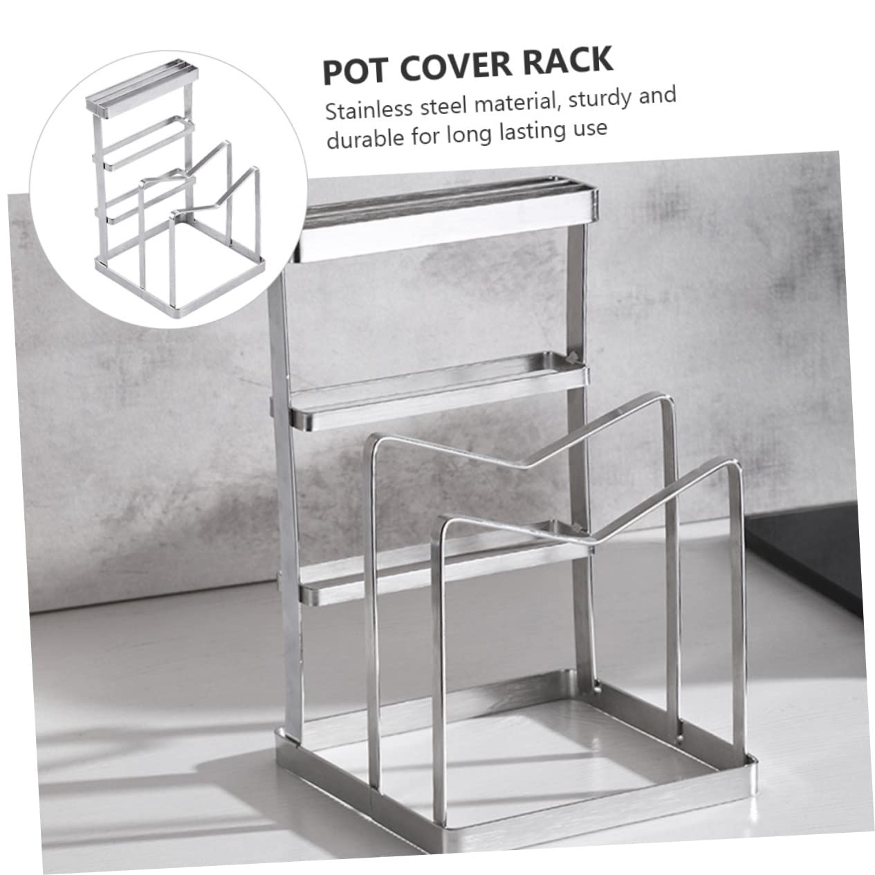 NAMOARLY Stainless Steel Knife Block Draining Rack for Chopping Board Easy to Clean Knife Block Utensil Holder