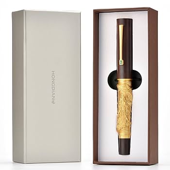 Amazon | Hongdian N24 万年筆 極細ペン先 ゴールデンドラゴン