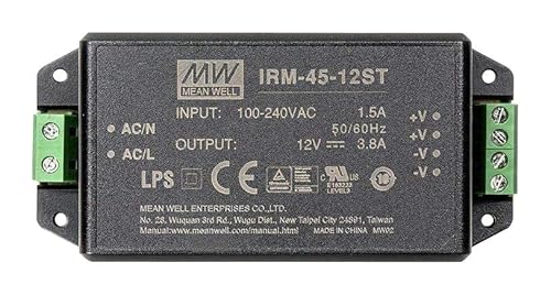 ALIMENTAZIONE AC-DC 12V 3.8A Alimentatori chiusi Qtà.1 IRM-45-12ST