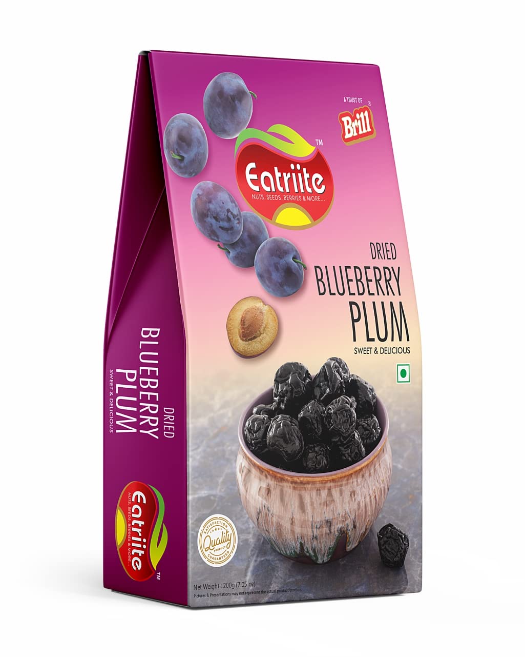 Eatriite NUTS, SEEDS, BERRIES & MORE Eatriite Berries And Nuts Dried Blueberry Plum|Dehydrated Plum,Dried Fruit Plums|200 Grams|Pack Of 200 Gram (B0B9NFNLBZ) Amazon Price History, Amazon Price Tracker