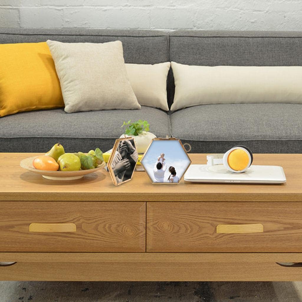 Amazon.co.jp: FLAMEER 5個のアンティークゴールドの六角形の