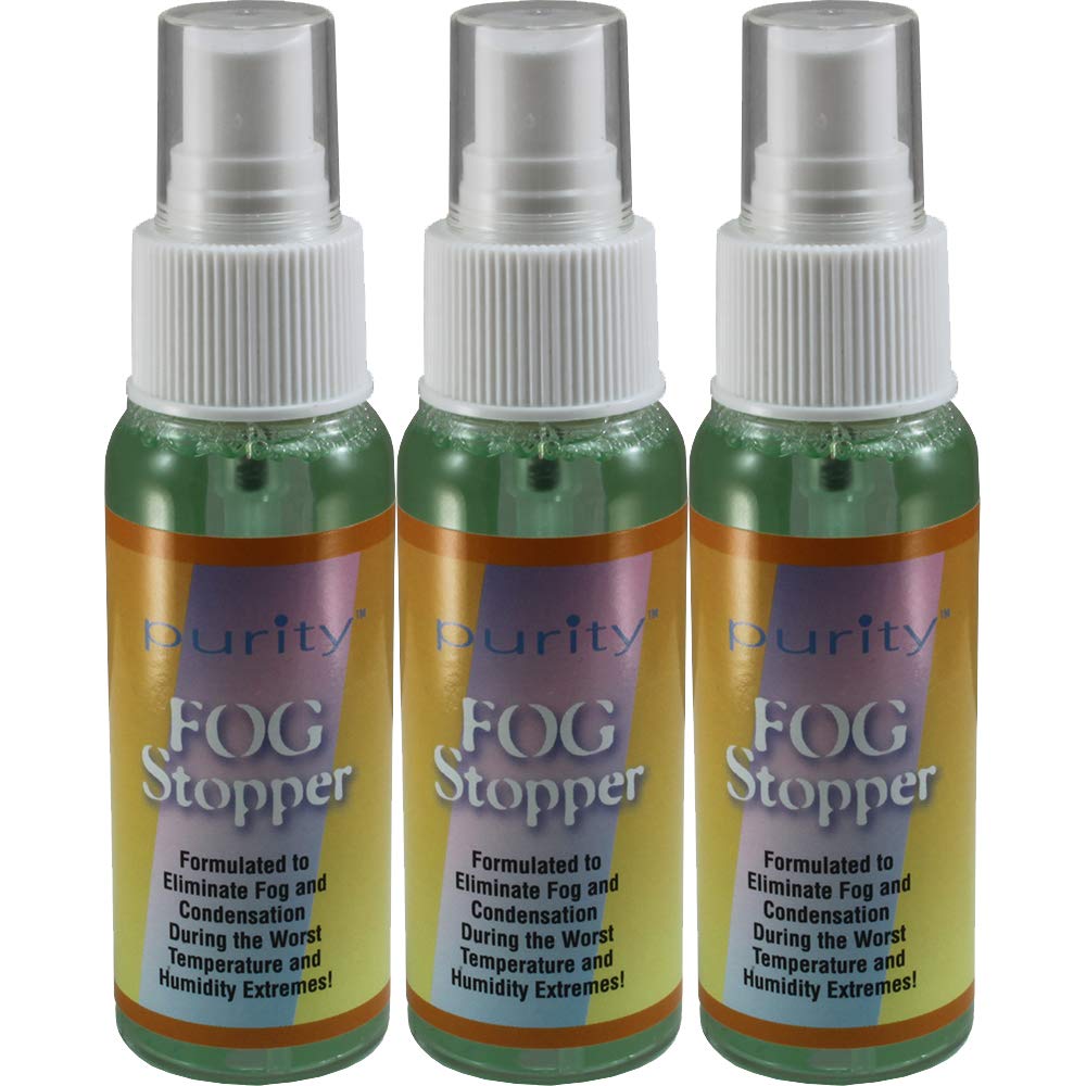 Three 2oz Bottles of Birdz Eyewear Anti Fog Spray & Defogger for Glasses Goggles Swimming Paintball and Diving Accessories - Safe on All Lenses