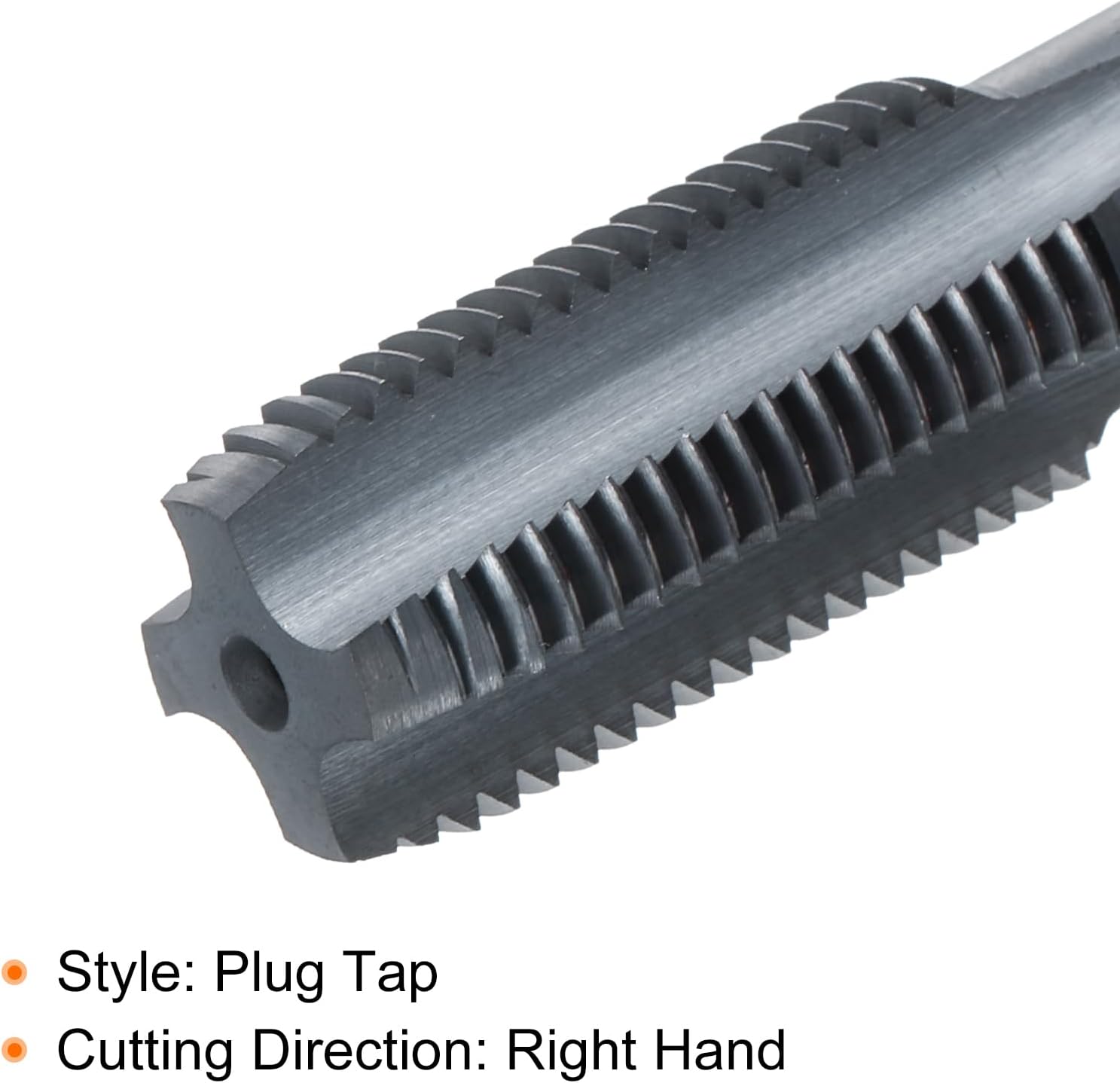 HARFINGTON M16x1.75 Metric Thread Tap 6542 Cobalt High-Speed Steel TiCN Coated Plug Tap Right Hand Straight Flutes Screw Threading Hand Tap