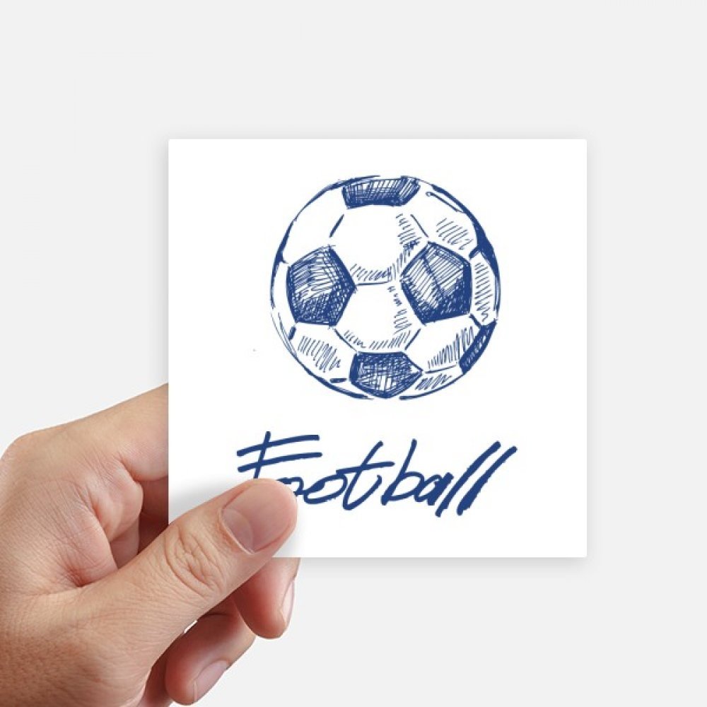 Autocollants football pour masquer les rayures de valise et pc portable 10cm