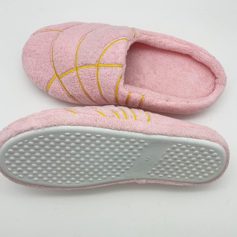 Mexican Concha Slippers for Women Men Concha Pantuflas Soft Plush House Slippers for Indoor Use - Image 4