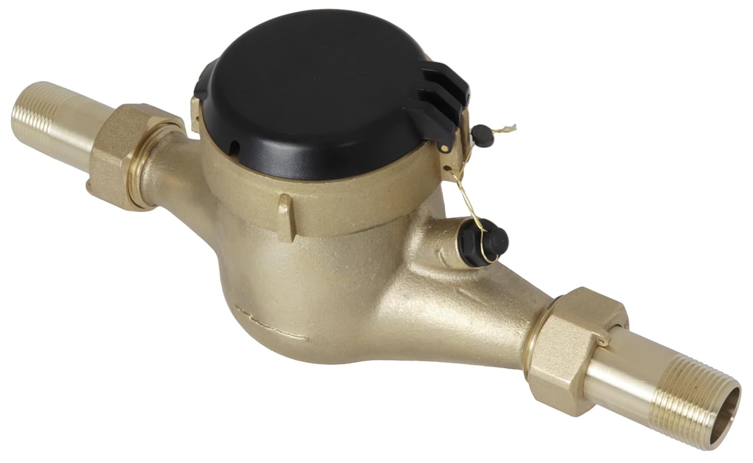 3/4” Water Meter: Lead Free Brass, NSF Certified, Multi-Jet, Gallons (Horizontal Installation)