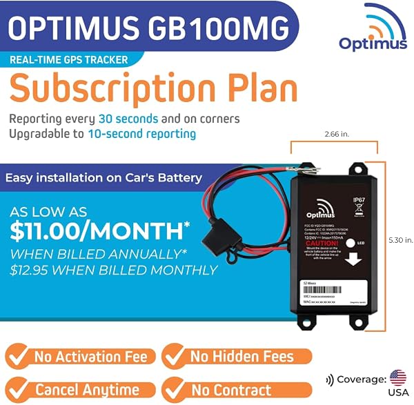 Optimus Wired GPS Vehicle Tracker 2