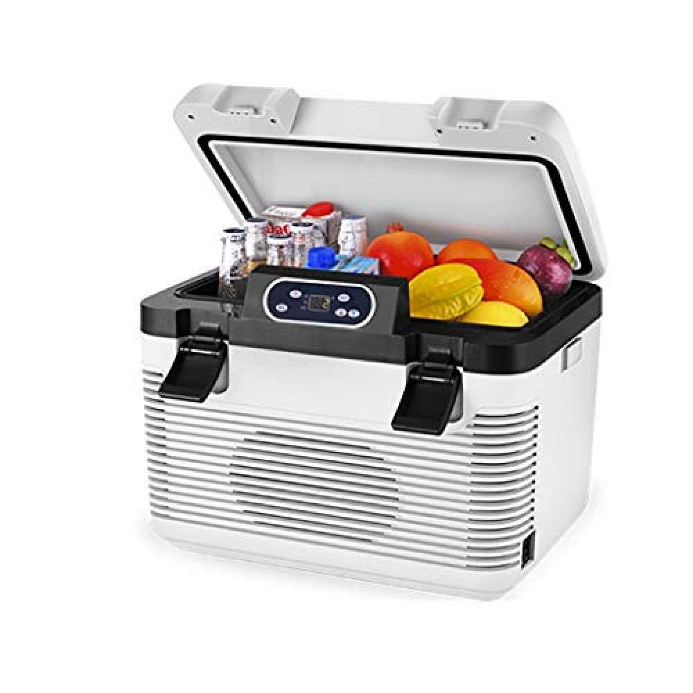 ZLM Frigorifero per Auto Mini frigo Frigorifero e riscaldatore, congelatore Super Silenzioso per Veicoli CC 12V 24V CA 220V Mini frigo per Auto 12L (12V / 24V / 220V)