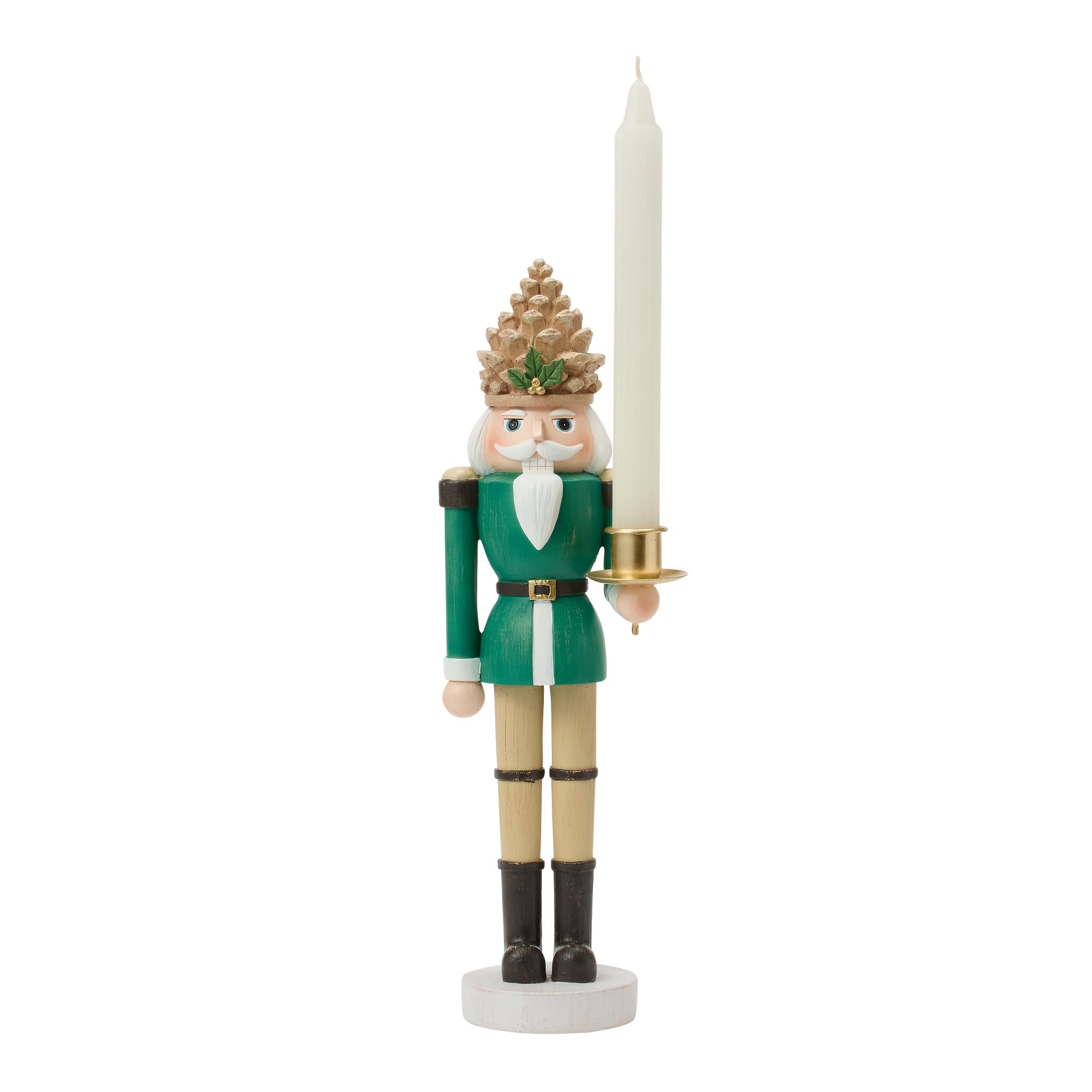 Department 56 Christmas Forest Favorites Bougeoir Casse-Noisette en Bois 36 cm