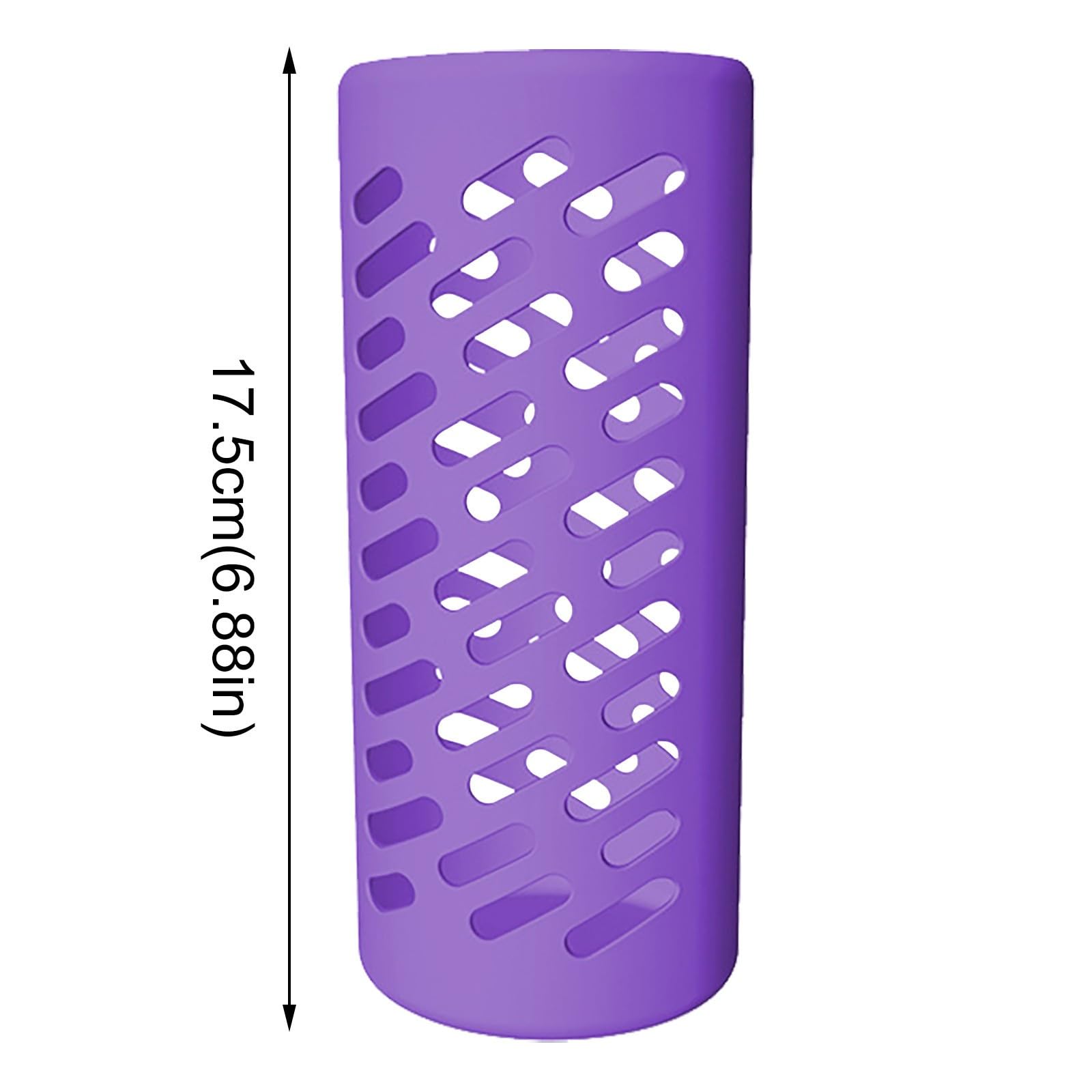 thumbnail: 4 Stuks Siliconen Waterfles Hoezen - Antislip Onderkant - Zwart 70 Mm Voor Flessen En Bekers
