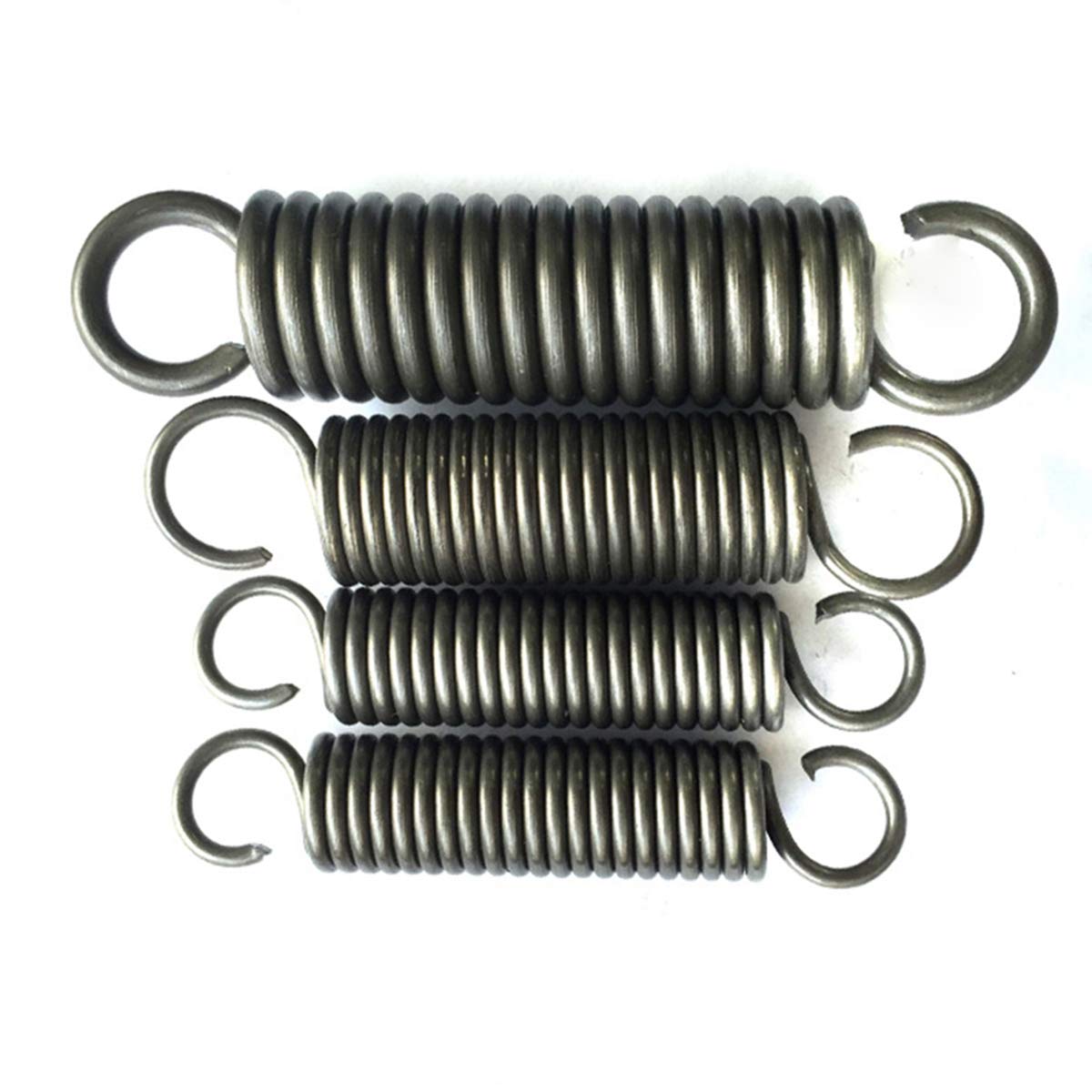 2 Stück Zugfedern Aus Federstahl – 4,0 Mm Draht, 28 Mm OD, 220 Mm Länge, Mit S-Haken – Stark & Elastisch