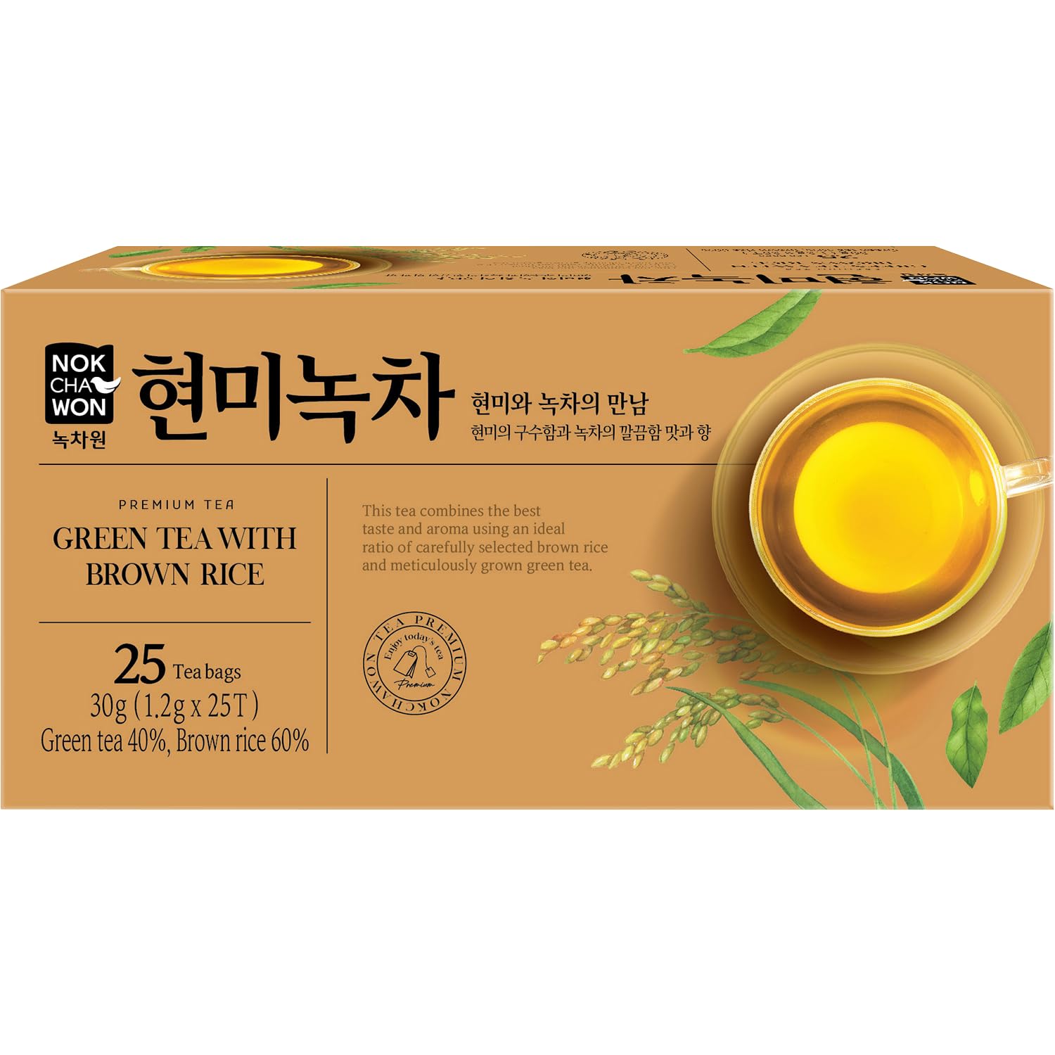 NOKCHAWON Té Verde con Arroz Integral 30 g