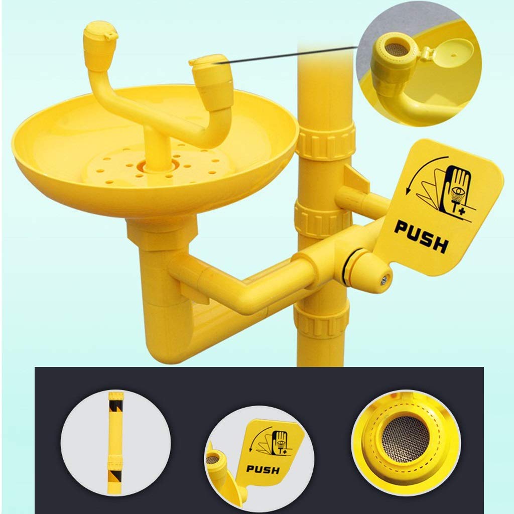 Estación de Lavado de Ojos de Emergencia y Ducha Lavaojos de Acero Inoxidable 304 para Lavar Equipos de Ducha (Color : Style 2)