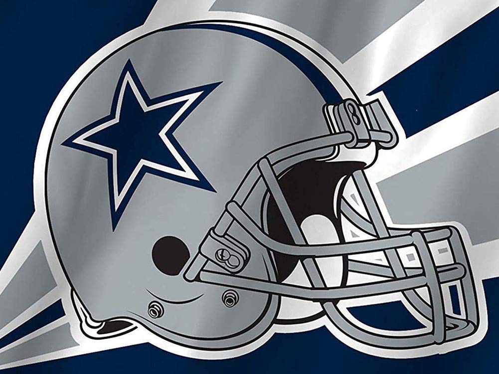 WOWDECOR 5D Diamond Painting Kits, Cowboys Helmet Star Full Drill DIY Diamond Art Cross Stitch Paint by Numbers