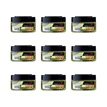 Gatsby Japan Water Gloss - Super Hard, 30g each Pack of 9 | Hair Styling Gel for Men | Level 5
