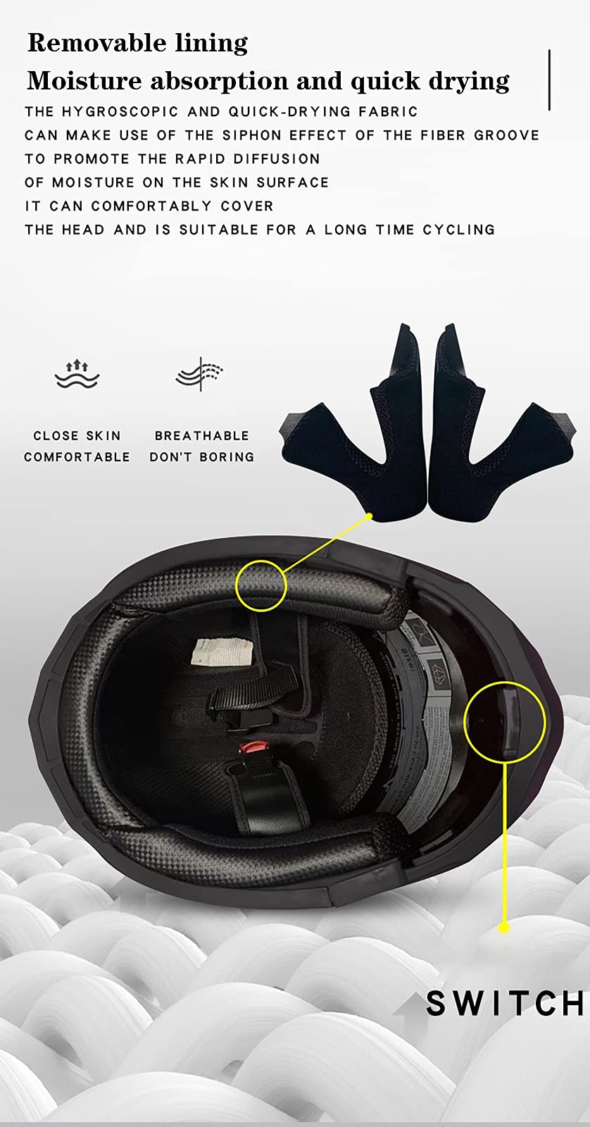 Bluetooth Casco Moto - Caschi Modulari per Casco da Moto Impermeabile con Interfono Bluetooth Integrato Integrale con Doppia Visiera per Risposta Automatica,ECE/DOT Omologato N,S
