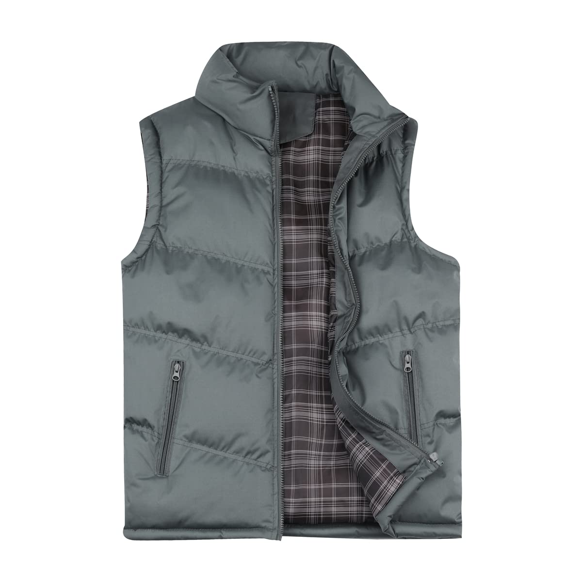 YOUTHUP Gilet da Uomo Piumino Senza Maniche Casual Lavabile Inverno Caldo Scalda Corpo