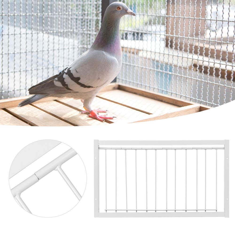 Trampa en T para jaulas, Puerta para Palomas, Barras de Alambre, Marco de Entrada, Trampa en T para Puerta de casa(53.5 * 26cm)