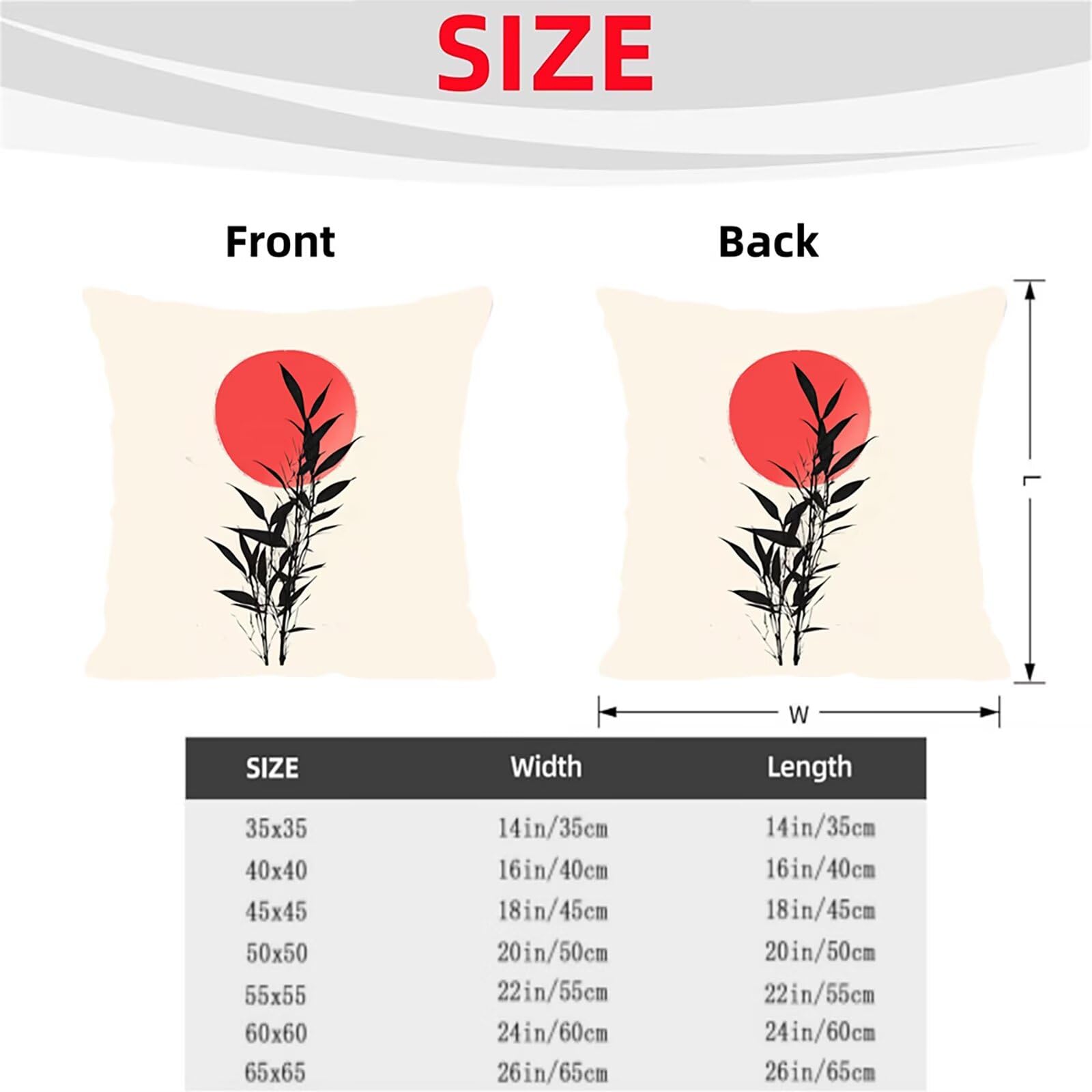 Kissenbezug 65 x 65 Outdoor Kissenbezug 65 x 65 CM Doppelseitiger Druck Einfachheit Deko Sofakissen Bezug Landschaft Kopfkissen Bezug für Frühling Sofa Bett Deko, Geschenke für Frauen (Samt) BZ-17715